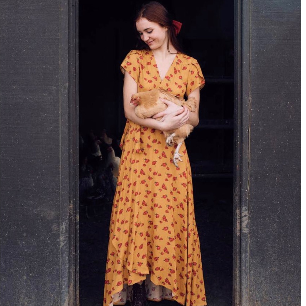 Christy Dawn - Autumn Dress - Turmeric Rose -  SM